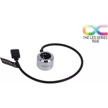 Alphacool Aurora HardTube LED krúžok 16mm Chróm - RGB (15354)