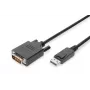 Assmann DisplayPort adaptérový kábel. DP - DVI (24+1) M/M. 1,0 m. s uzamknutím. Kompatibilný s DP 1.2. UL. CE. modrý (AK-340301-010-S)
