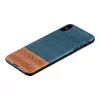 Puzdro na smartphone man and wood pre iPhone XS Max — Denim čierna