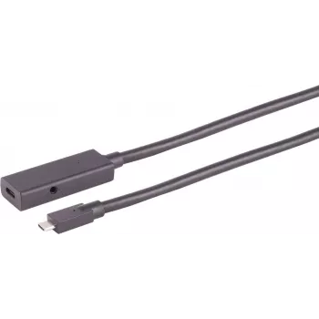 USB kábel S/CONN 13-49045 USB 3.2 Gen 2 3 m USB-C čierny