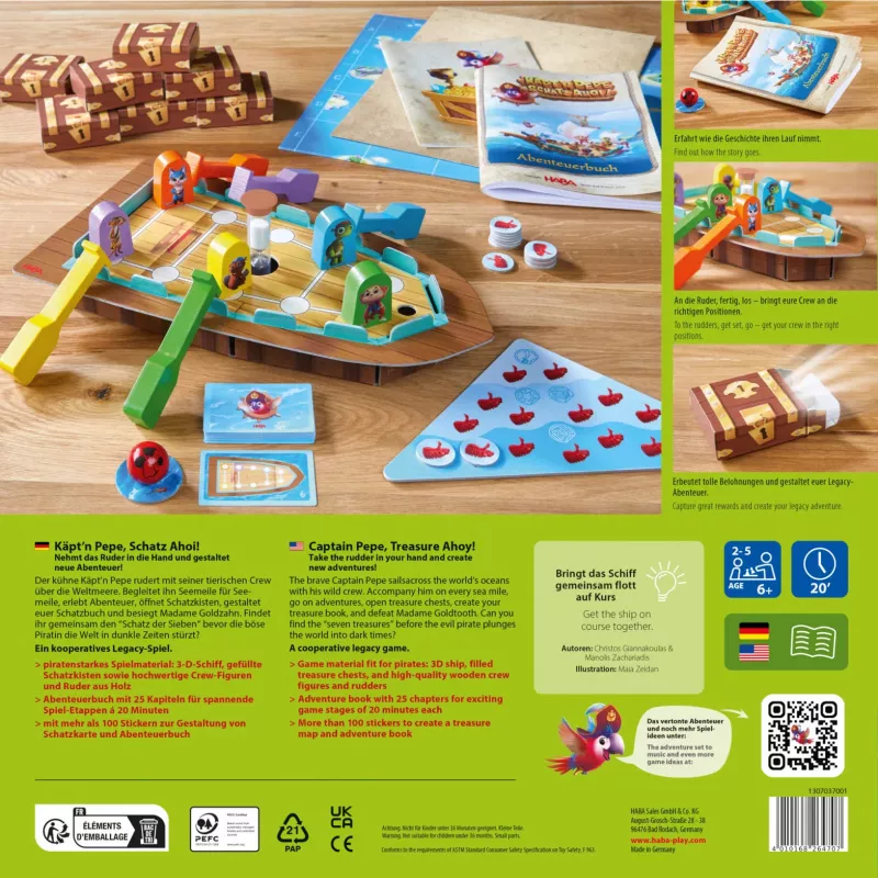 Captain Pepe poklad Ahoi, stolová hra