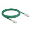 DeLOCK sieťový kábel RJ45 Cat.6A konektor samec na konektor samec 3 m zelený