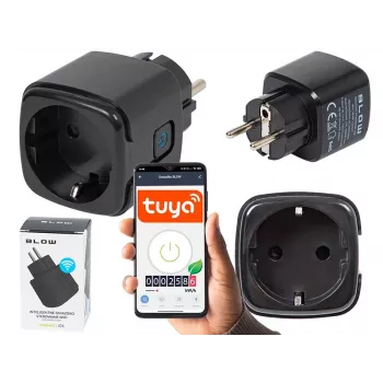 Smart zásuvka BLOW TUYA V3 ovládaná WLAN 16A, jednoduchá zásuvka, diaľkové ZAP/VYP