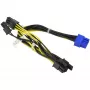 Supermicro - CBL-PWEX-1017 GPU napájací kábel - interné napájanie, 8-pinový na 8-pinový PCIe Power (6+2) 20 cm