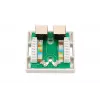 Nadomietková sieťová zásuvka Extralink EX.9649 — 2x RJ45 Cat5e STP