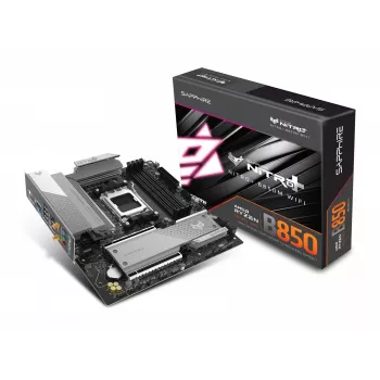 Základná doska Sapphire NITRO+ B850M WIFI — AMD B850, socket AM5, micro ATX, DDR5, 4x DIMM, Wi‑Fi 6, 2,5Gb LAN, 2x M.2