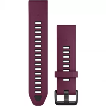 Silikónový remienok na hodinky GARMIN Quickfit 010-13391-04, 20 mm, grafit/červená