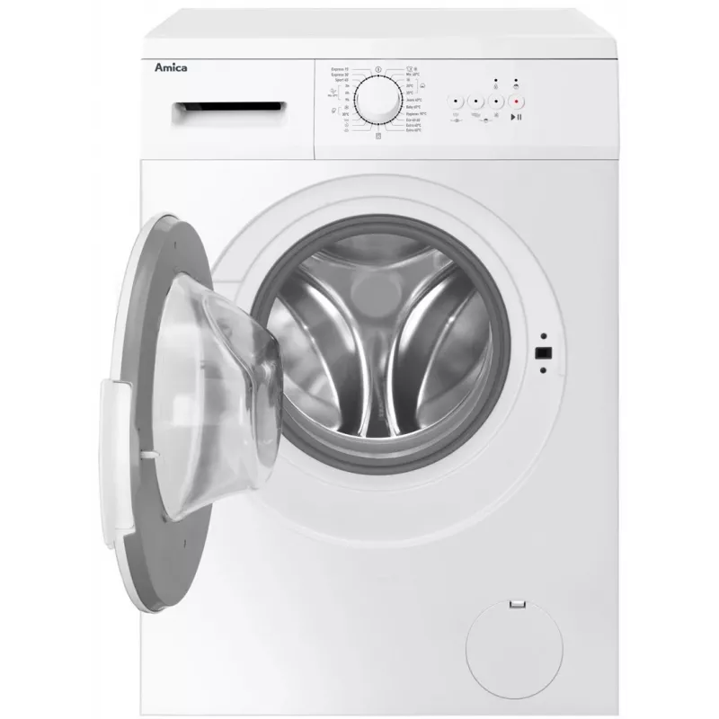 Amica WA0S610DO práčka s predným plnením, 6 kg, 1000 ot./min., biela