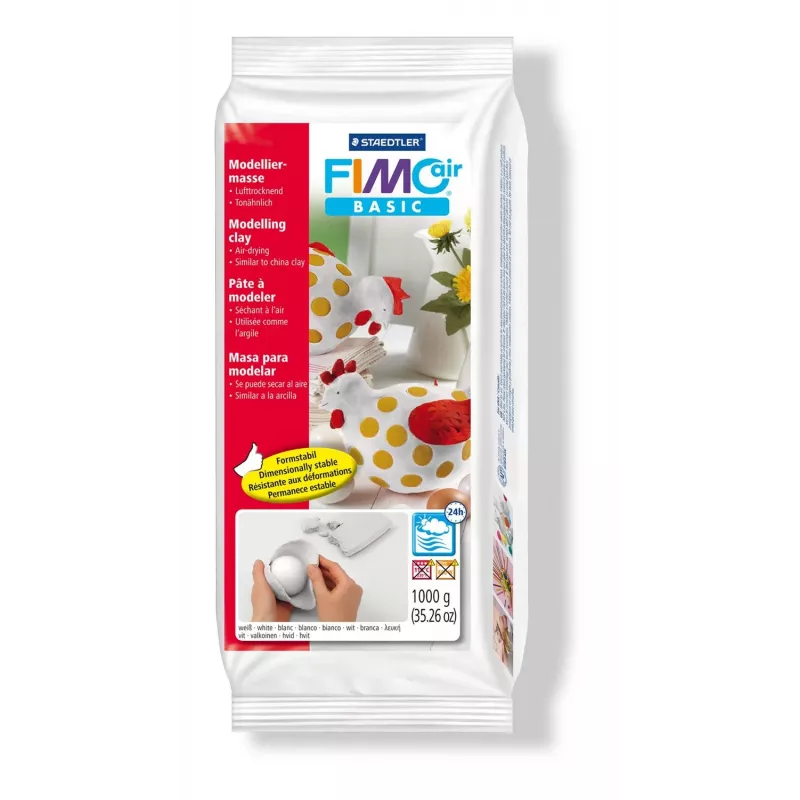 Modelovacia hmota Staedtler FIMO air basic 8101 biela 1 kg