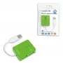 USB hub LOGILINK UA0138 — 4-portový USB 2.0 hub, zelený, až do 480 Mbit/s