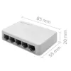 Sieťový switch QOLTEC 52247 5 x RJ45 portov 1000 Mbit/s Gigabit unmanaged