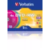 VERBATIM 43297 Verbatim DVD+RW slim Jewel Case 5 4.7GB 4x farba