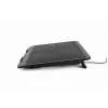 Stojan na notebook Gembird NBS-1F15-04 pre notebooky do 15 inch, čierny, ABS, 330×250×25 mm