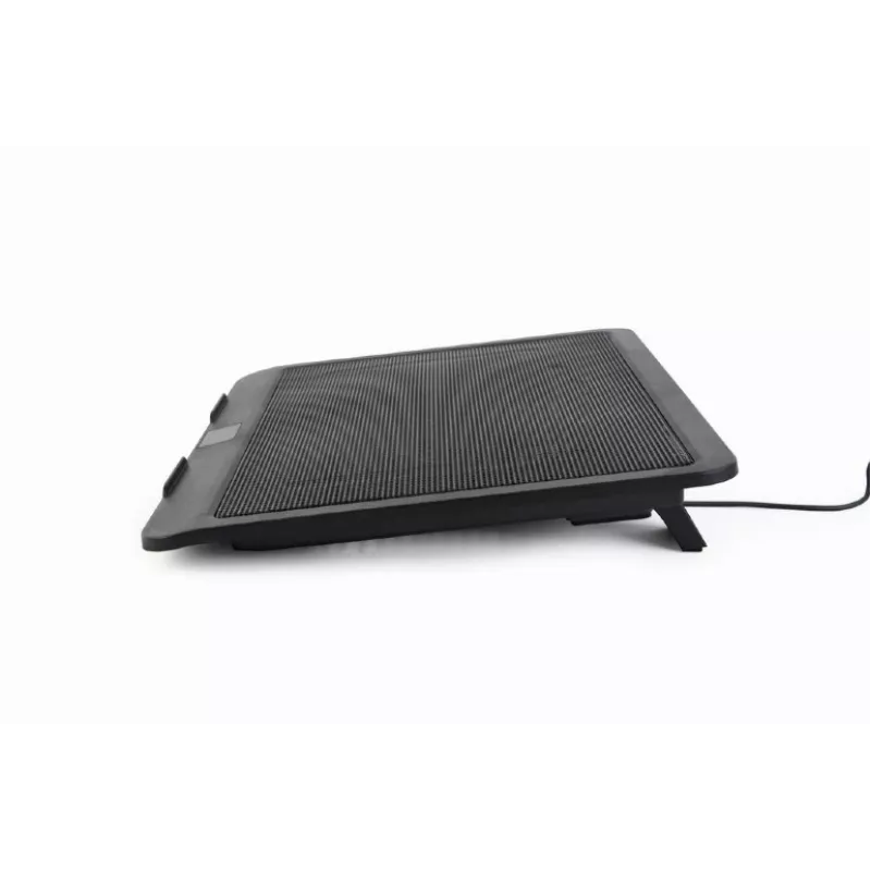 Stojan na notebook Gembird NBS-1F15-04 pre notebooky do 15 inch, čierny, ABS, 330×250×25 mm