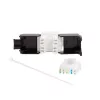 LogiLink NK4066 Keystone modul plochý čierny biely RJ-45