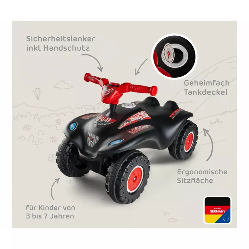 Detské odrážadlo BIG Quad Racing BIG Bobby 56413, červená, štyri kolesá, robustný dizajn