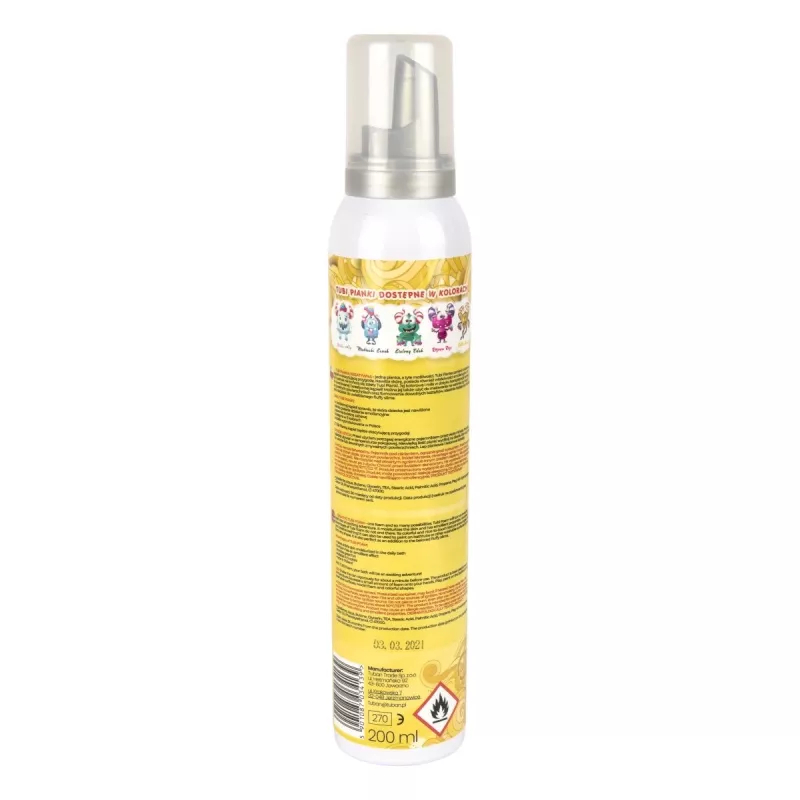 Hračka do kúpeľa Tuban TUBI FOAM žltá 200 ml