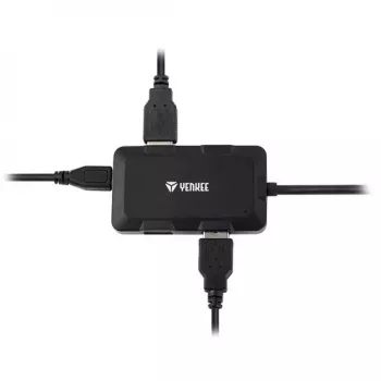 Yenkee YHB 4341BK 4-portový USB 3.0 hub s napájacím vstupom Micro USB