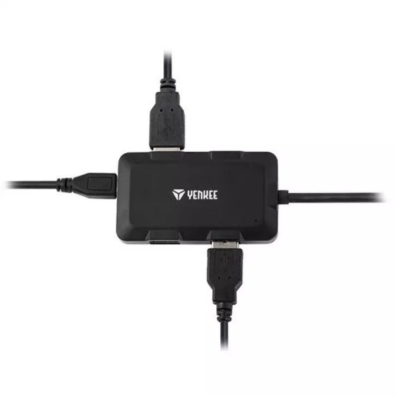 Yenkee YHB 4341BK 4-portový USB 3.0 hub s napájacím vstupom Micro USB