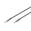 Digitus audio prepojovací kábel 3,5 mm jack na 3,5 mm jack 1,8 m čierny