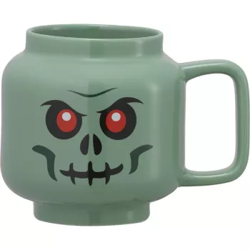LEGO keramický hrnček zelená kostra, veľký