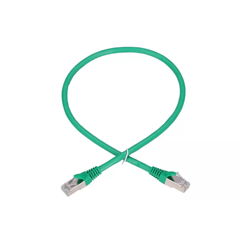 Sieťový kábel Extralink LAN patch kábel kat.6 FTP RJ-45 Cat6 0,5 m zelený