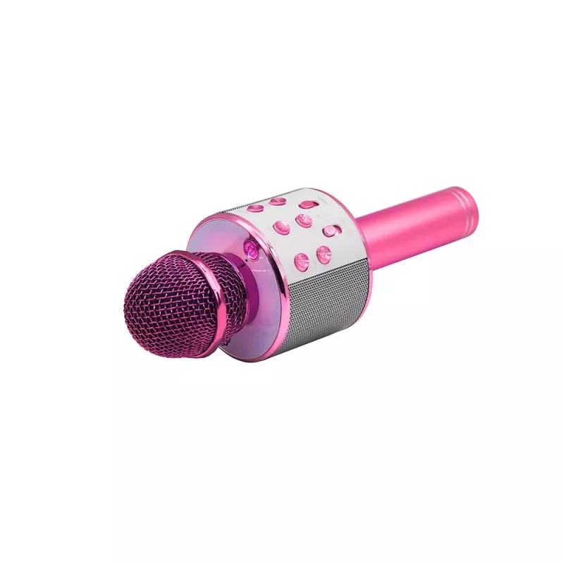 Mikrofón MANTA MIC11-PK ružový — káblový 3,5 mm jack, ľahký ručný mikrofón