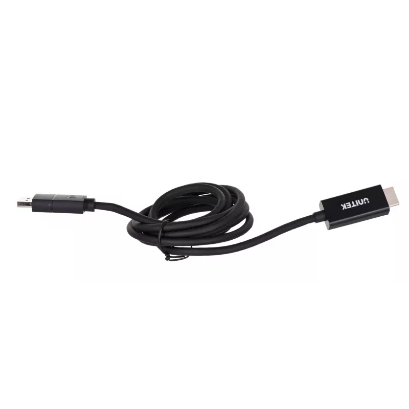 UNITEK KÁBEL DisplayPort 1.2, HDMI, 4K@60 Hz, 1,8 m, V1608A