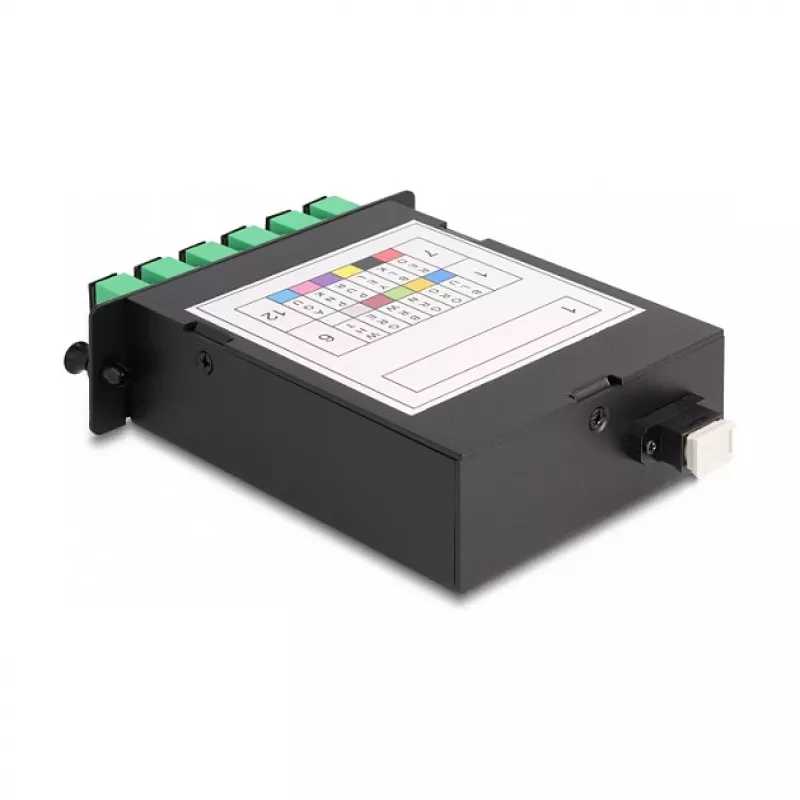 DeLOCK Fiber Optic HD kazeta MPO konektor samec na 12× SC simplex konektor samica 12 vlákien Singlemode 9/125 µm