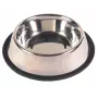 Trixie 24854 miska z nehrdzavejúcej ocele pre psa/mačku na gumovom podstavci, 1,8 l, 20 cm
