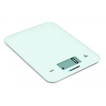 Kuchynská váha BLAUPUNKT FKS401 — biela, max. 10 kg, presnosť 1 g, dotykové ovládanie