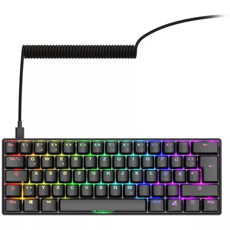 Sharkoon 100065629 klávesnica Home USB QWERTZ nemecká čierna