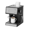 Jata JECA2525 espresso kávovar, 20 bar, 850 W, nádrž na vodu 1,8 l, parná trubica, čierny / nehrdzavejúca oceľ