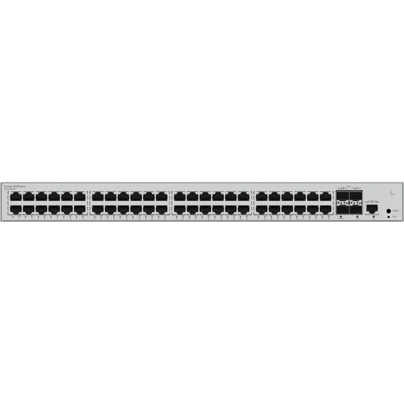 Switch HUAWEI CloudEngine S310-48T4S — 48x Gigabit Ethernet (10/100/1000), 1U, RJ-45 konzola, sivý