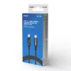 Savio CL-174 kábel USB-C na USB-C, 100 W, Power Delivery/Quick Charge, digitálny displej, 1 m, zelený
