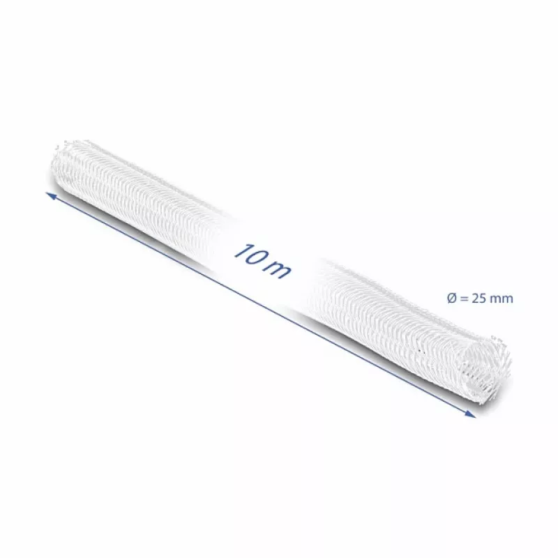 Opletená hadica DeLOCK 20816 10 m x 25 mm biela