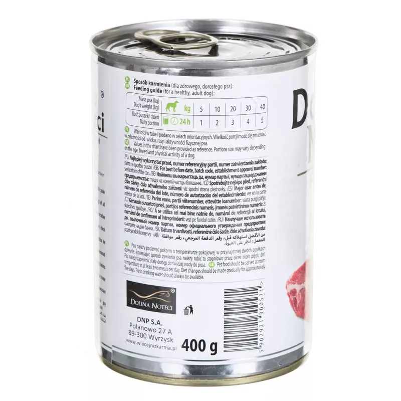 Dolina Noteci Premium čisté jahňacie - mokré krmivo pre psov - 400g
