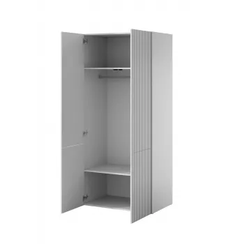 Skriňa cama meble PAFOS 2D 90x55,5x198,5 cm biela matná s 2 policami