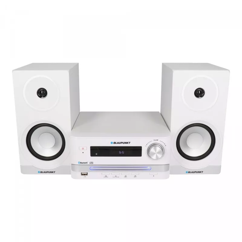 Home audio mikrosystém BLAUPUNKT MS16BT 15 W, CD/USB/MP3, Bluetooth, FM RDS, biela