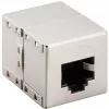 Wentronic Goobay CAT 5e RJ45 konektor samec/spojka – pre siete do 100 MHz, tienený (15027)