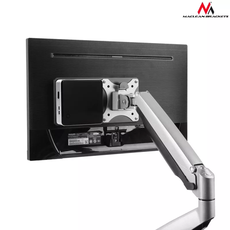 Maclean MC-721NUC Mac Mini CPU PC VESA držiak na počítač s držiakom na hlavu