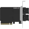 PCIe adaptérová karta icybox MB312M4P-B — 2× M.2 NVMe na PCIe 4.0 x8 (bifurkácia)