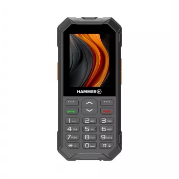 Mobilný telefón Hammer 6 LTE, 2,4" IPS, dual SIM, 2500 mAh, čierny (TEL000927)