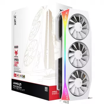 XFX Mercury Radeon RX 9070 XT OC Magnetic Air Edition AMD 16 GB GDDR6 biela