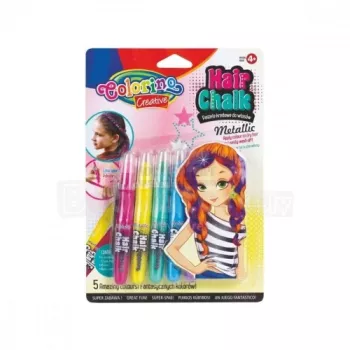 Colorino Creative Hair chalk Metallic 5 farieb