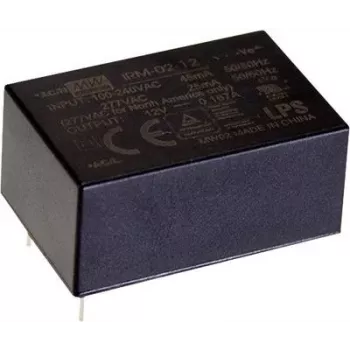 AC-DC modulový napájací zdroj Mean Well IRM-02-3.3S, 2 W, 3,3 V, 0,6 A, vstup 85–305 V, RoHS