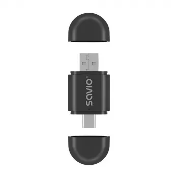 Bezdrôtový audio vysielač Savio TR-17 Bluetooth USB 10 m čierny