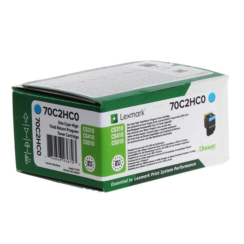 Lexmark 70C2HC0/702HC tonerová súprava azúrová návratový program. 3K strán ISO/IEC