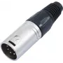 5-pin XLR konektor Omnitronic 30208420 — audio konektor (samec/samica) pre symetrické signály