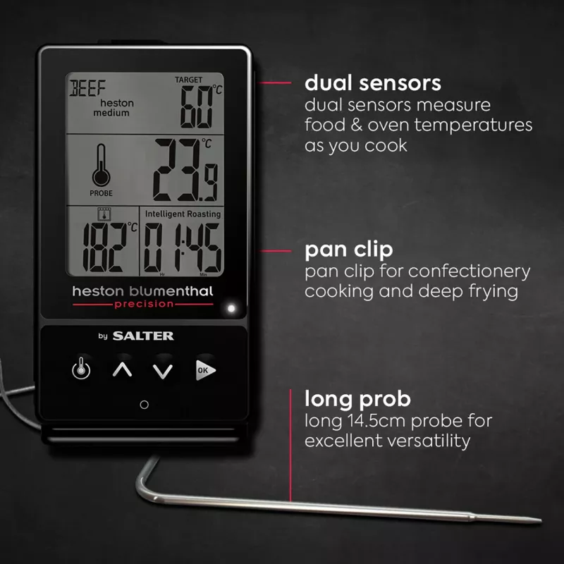 Salter 540A HBBKCR Heston Blumenthal Precision 5-in-1 digitálny kuchynský teplomer